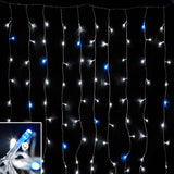 Cortina Luz LED 9x1M 360L Destellos Extensión Navidad 1341B