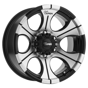 RIN DICK CEPEK DC 2 BLACK 17X9 5X127 ET-12 BOCIN 83.82 NEGRO-BRILLANTE 0499