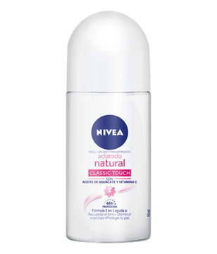 DESODORANTE NIVEA 50G ROLLON ACLARA/N