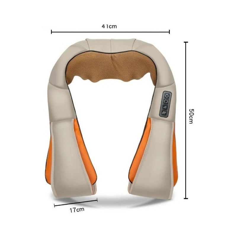 Masajeador Corporal Cervical Cuello Espalda Brazos Electrico Color Beige