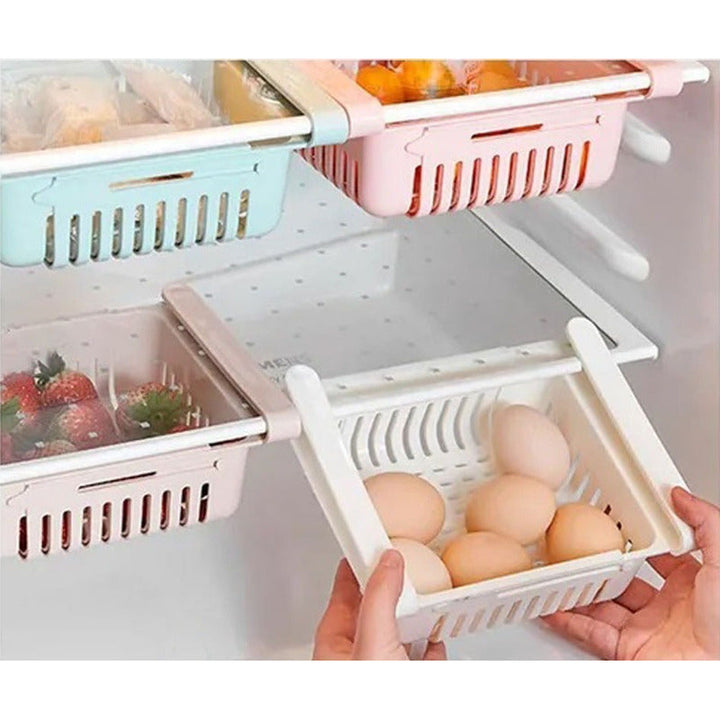 Organizador Multiusos Para La Nevera Cajon Cesta Expandible