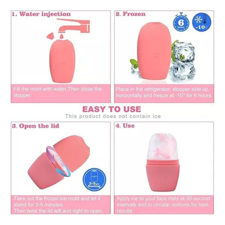Molde Silicona Hielo Masaje Fac