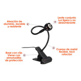 Lampara Uv Led De Secado De Uñas Brazo Flexible Y Clip Color