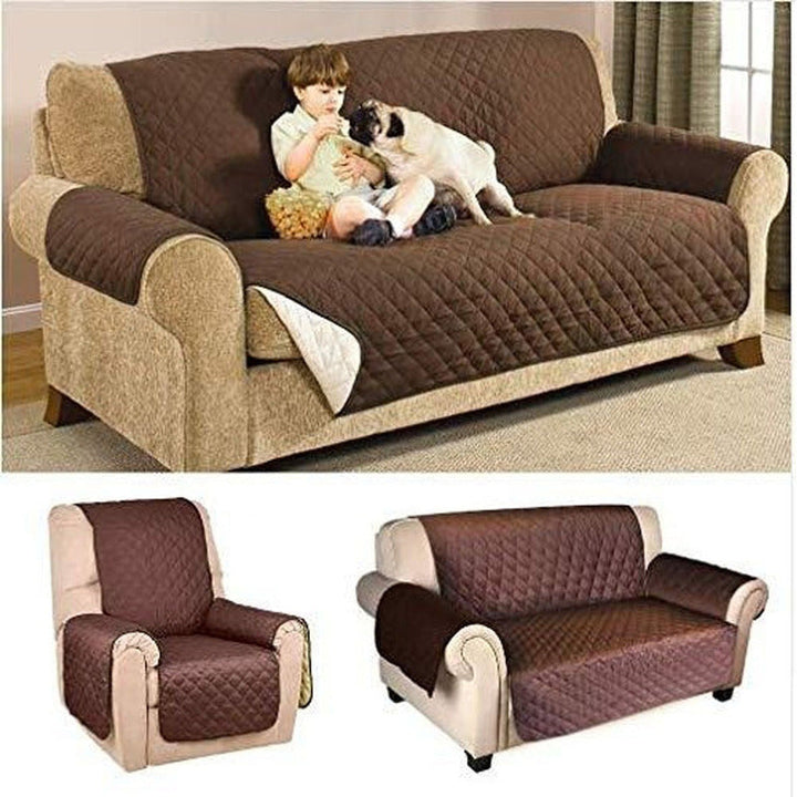 Forro Protector Sofa Doble Faz Cubre Sofa 2 Ptos Lavable
