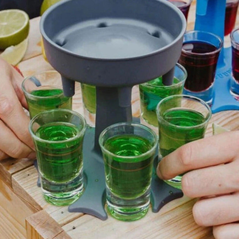 Dispensador De Tragos Shots + 6 Copitas Para Fiestas Bares