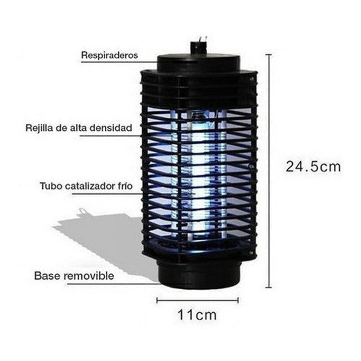 Lampara Electrica Mata Zancudos Atrapa Insectos Sin Veneno