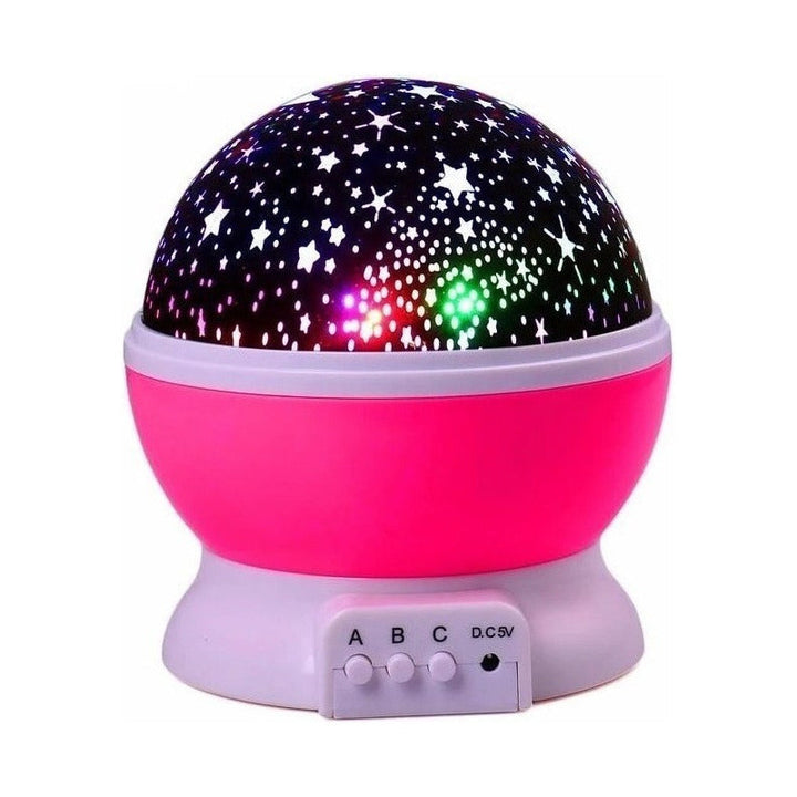Lampara Rotatoria Proyector Cielo Estrellas Noche Dormir Luz Estructura Unisex