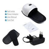 Lampara Led-uv Secado De Uñas Gel 2 En 1 48 Watts Pies