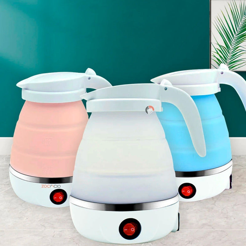 Calentador Eléctrico Plegable Portable Hervidor De Liquido Color Rosa Pálido 110v