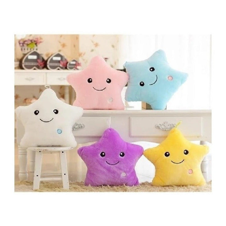 Estrella Luminosa Almohada Cojin  Peluche Con Luz