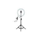 Diaz Home Dxltripled210 Aro De Luz 26 Cm Con Trípode Profesional 2 Metros De Altura Color De La Estructura Negro 220v