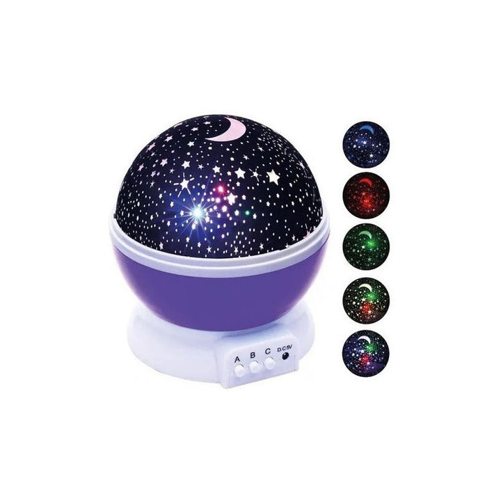 Lampara Rotatoria Proyector Cielo Estrellas Noche Dormir Luz
