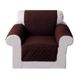 Funda Cobertor ,cubre Sofa Protector Reversible 1 Cuerpo Color Marrón