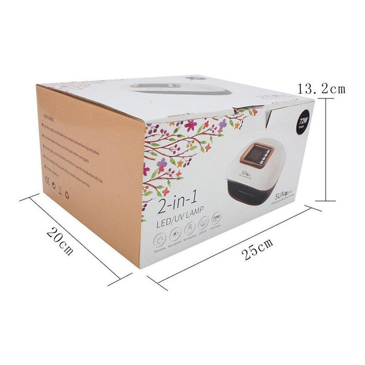 Secador De Uñas Sun H5 108w Profesional Lampara Led Uv Gel