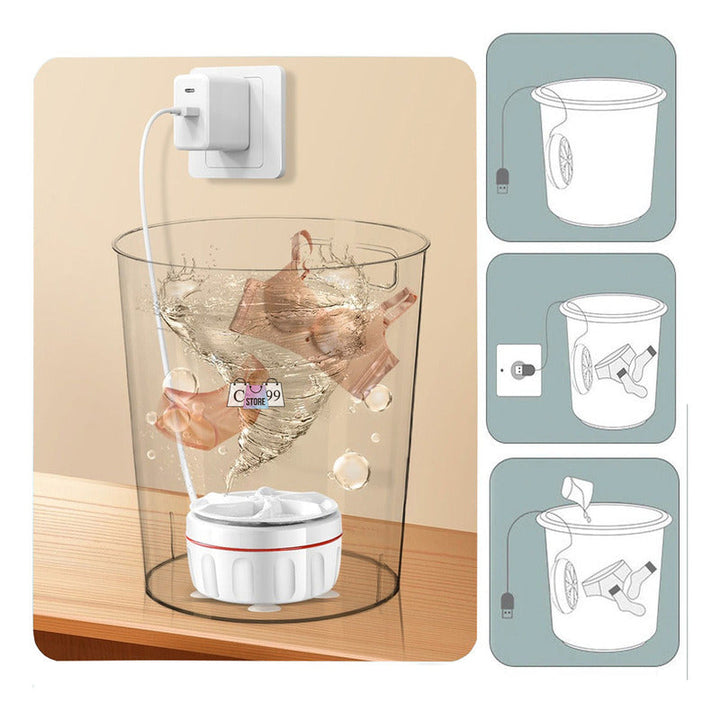 Lavadora Secadora Semiautomática Oem Cy-x1 Blanca 2kg Color Blanco