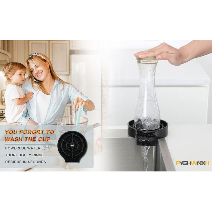 Limpiador Lava Vasos Automatico Herramienta Enjuage Cocina