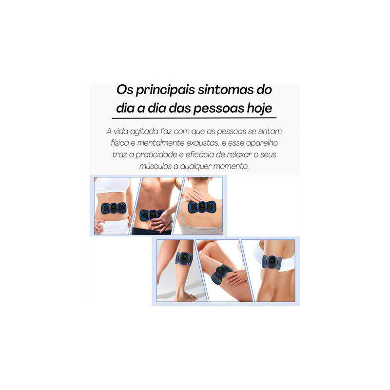 Masajeador Portátil Recargable Para Dolor De Espalda, Cuello Y Espalda, Color Negro