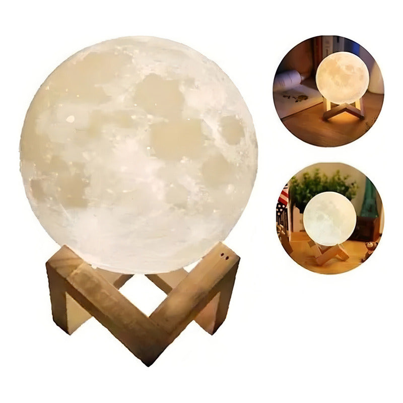 Humificador Difusor Aroma Lámpara Luna Luces Led Eléctrico Color Segun Disponibilidad 110v