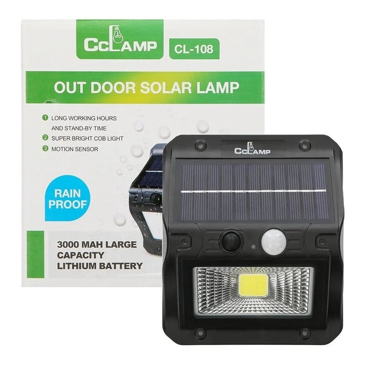 Lampara Reflector Solar Sensor Resistente A Salpicadura 108