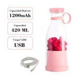Botella Licuadora Juguera Portatil Recargable Usb Color Blan
