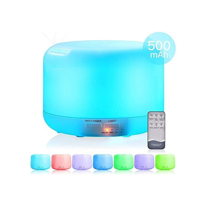 Humidificador Difusor Aromaterapia 8 Luces Led Ultrasonico