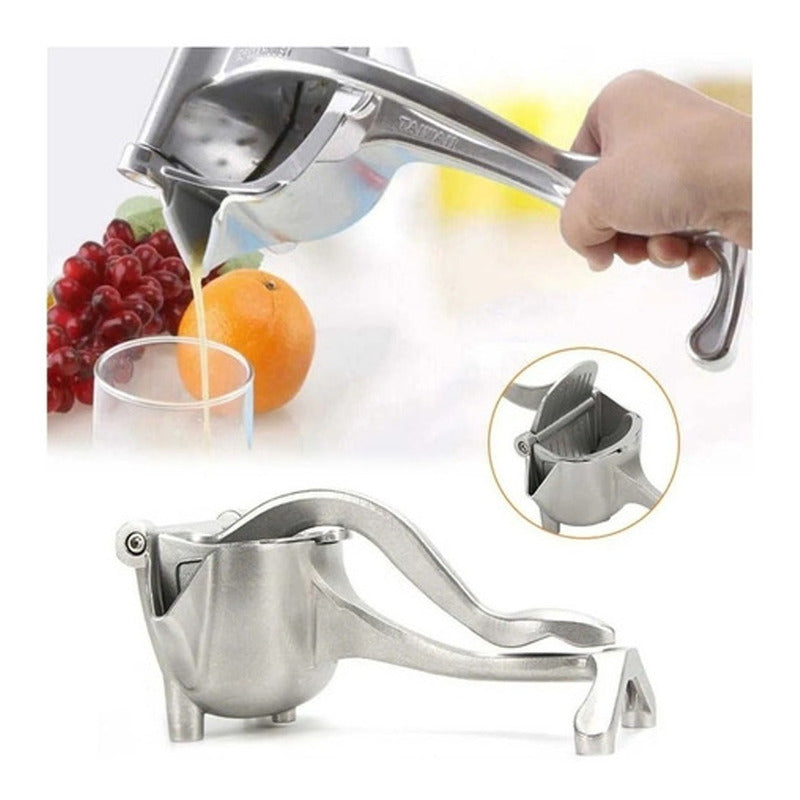 Exprimidor De Frutas Manual En Aluminio