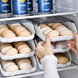 Organizador De Huevos Soporte De Cocina Estante Transparente