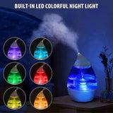 Humidificador Difusor Aromas 3 Litros Luces Led + Esencia