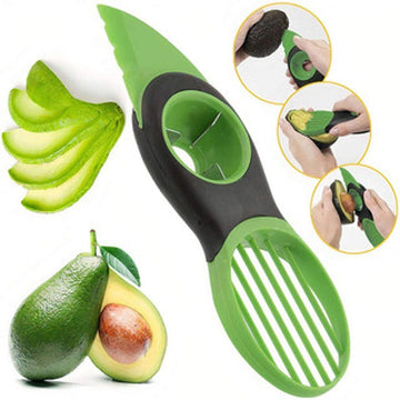 Cuchillo Revanador Cortador Aguacate 2 En 1 Tajadas Uniform