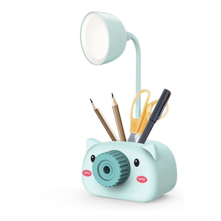 Lampara Led Escritorio Portátil Recargable Con Tajalápiz