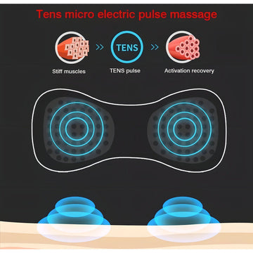 Mini Masajeador De Piernas Lumbares Con Electroterapia Cervical Abdomem