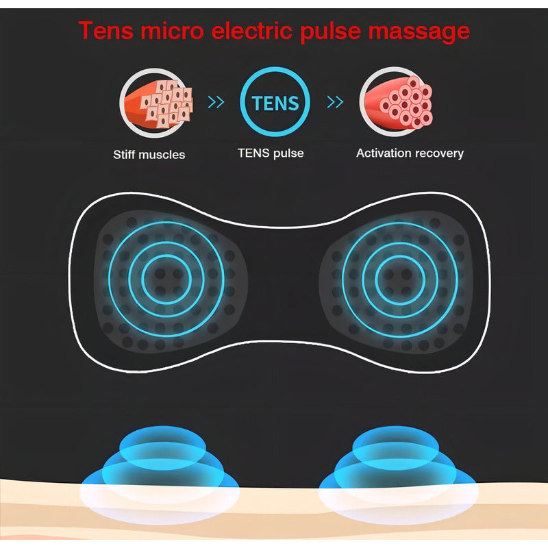 Mini Masajeador De Piernas Lumbares Con Electroterapia Cervical Abdomem