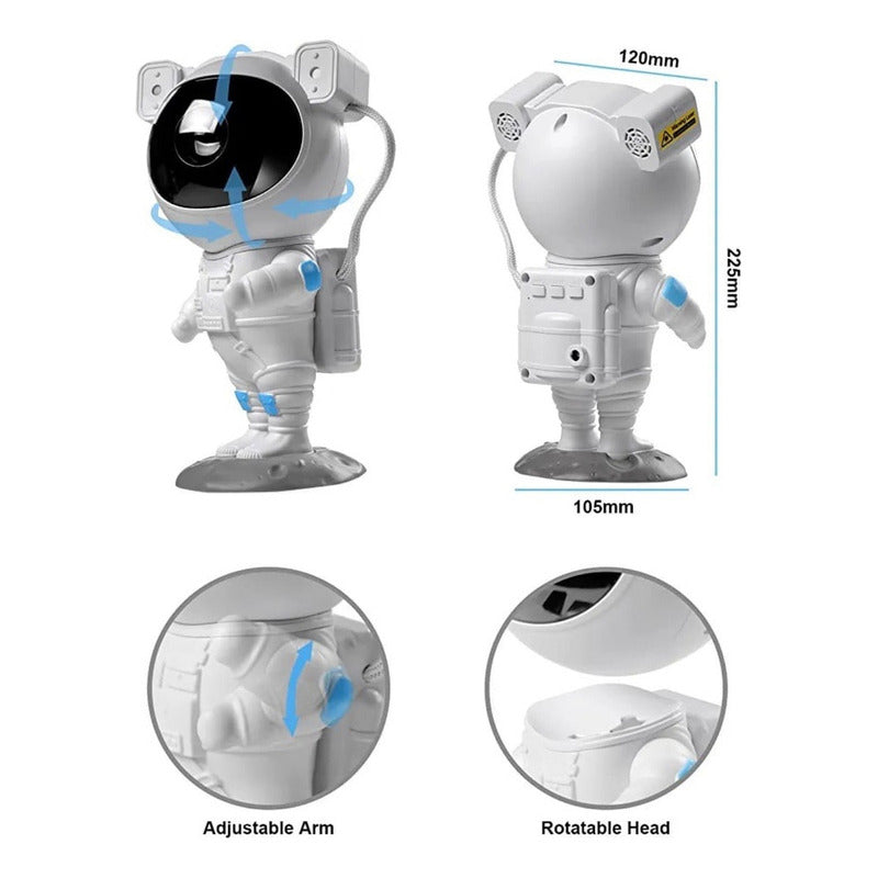 Proyector De Luces De Galaxia/nebulosa Diseño De Astronauta