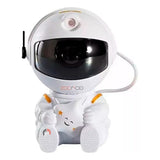 Lampara Astronauta Proyector De Galaxia Nebulosa Y Estrellas Estructura Blanco Pantalla Negro 110v