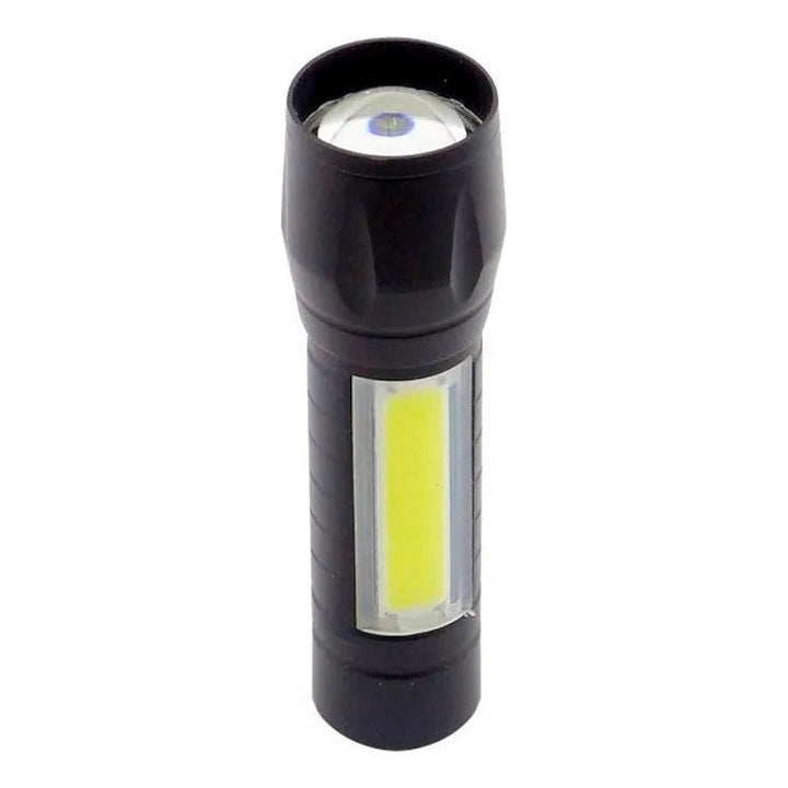 Mini Linterna Led Recargable Luz Zoom Largo Alcance Color De La Linterna Negro Color De La Luz Blanco