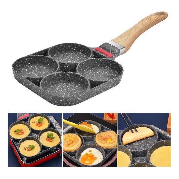 Sartén Antiadherente Sartén Para Huevos Sartén Para Panquequ Color 4 Hole