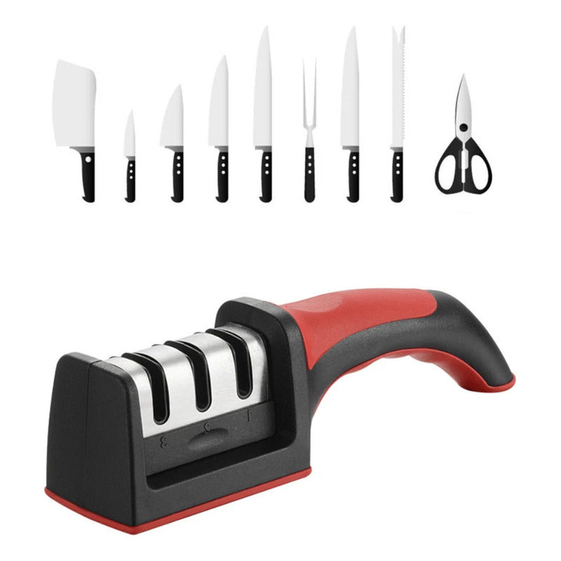 Afilador De Cuchillos Pro Multifuncional Mango Ergonómico Co
