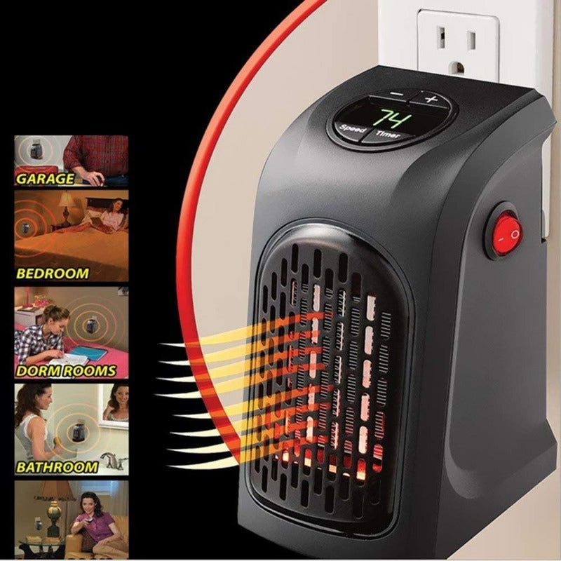 Calentador Calefaccion Calefactor De Ambiente Portátil ¡ Color Negro 110v