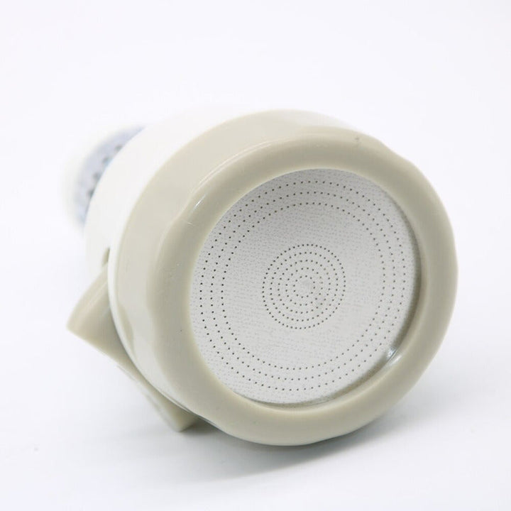 Grifo Ahorrador Giratorio360 Grados Lavaplato Con Extensor Acabado Acero Inoxidable Color Blanco