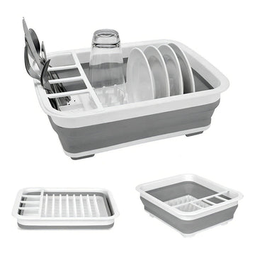 Escurridor De Platos Plegable Secaplatos Color Blanco