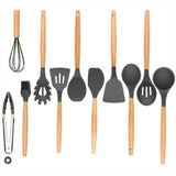 Set 12 Utensilios De Cocina Silicona Resistente Calor