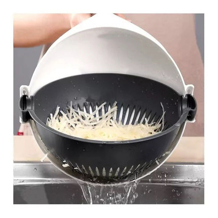 Cortador De Verduras Pica Todo 9 En 1 Escurridor Y Rallador