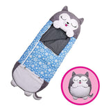 Sleeping Para Niños Bolsa Para Dormir Y Almohada Lobo