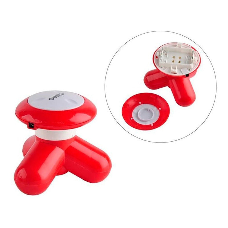 Mini Masajeador Eléctrico Azul Mimo Para Cuerpo, Cuello Y Espalda