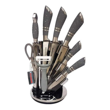 Set Juego Cuchillos 9 Piezas Winsor Acero Inoxidable