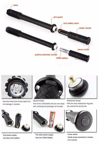 Tambo Para Defensa Personal Con Potente Lampara Envió Gratis
