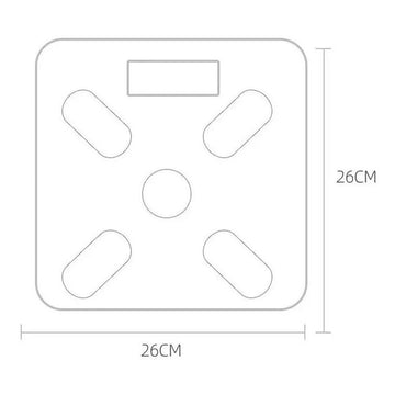 Pesa Balanza Inteligente Bluetooth Grasa Peso Corporal