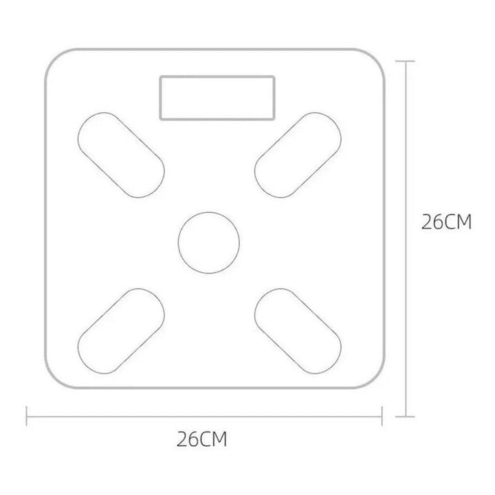 Pesa Balanza Inteligente Bluetooth Grasa Peso Corporal