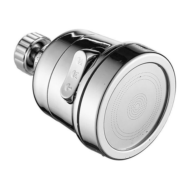 Grifo Ahorrador Giratorio360 Grados Lavaplato Con Extensor Acabado Acero Inoxidable Color Blanco