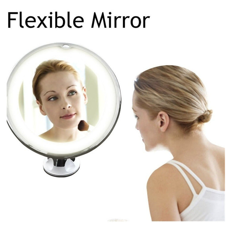 Espejo Para Maquillaje Iluminado Con 8 Luces Led Portatil